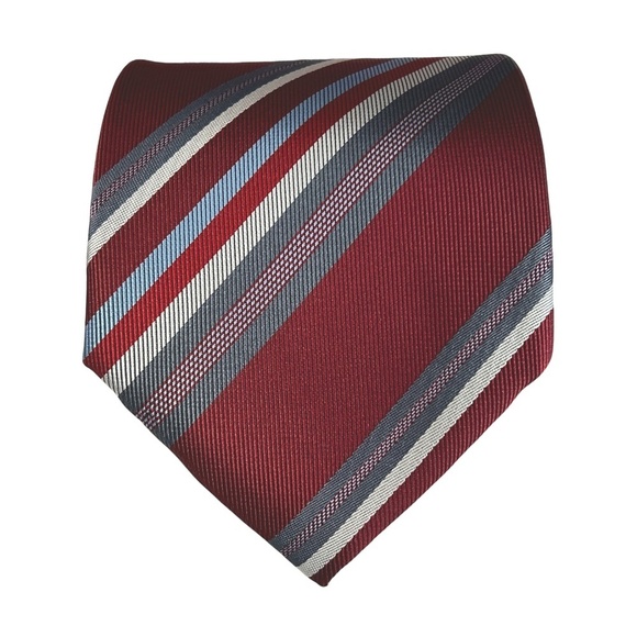 Giorgio Armani Tie Necktie Classic Stripe Luxury Brand Handmade Italy Embossed - Picture 4 of 11